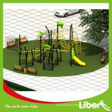 LLDPE Galvanisierter Stahl Typ Outdoor Spielplatz Kletterbau / Outdoor Spielplatz für Kinder Sport